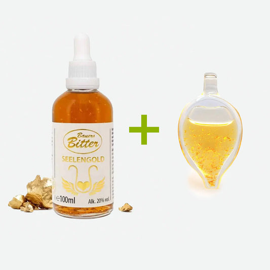 Seelengold 100 ml und Herz Anhänger