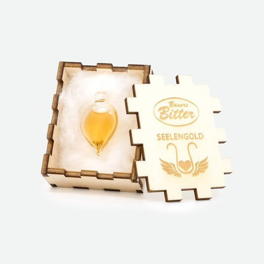 Bauers Bitter Mundgeblasenes Herz mit Seelengold
