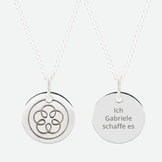 Ich schaffe es - Anhänger mit Kette