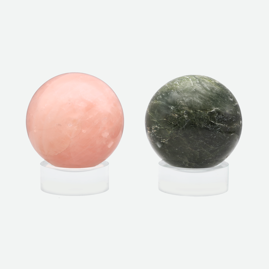 Herzbalance Kugel Set mit Ständern