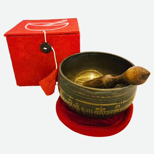 KLANGSCHALE mini im Geschenkeset rot