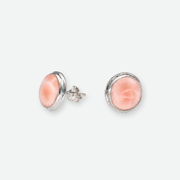 Pinker Larimar Ohrstecker