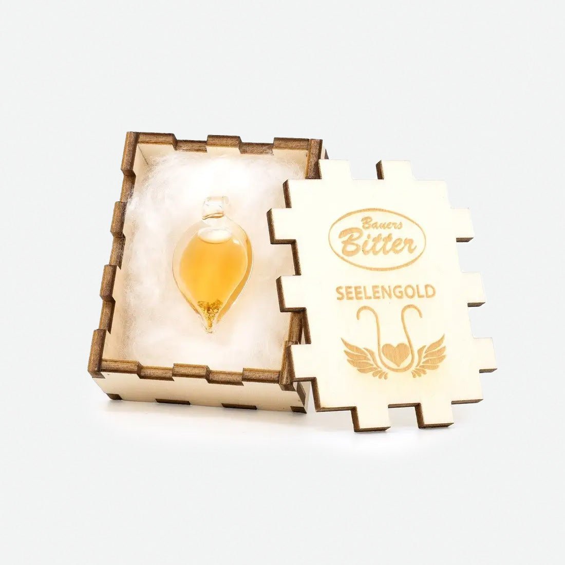 Bauers Bitter Mundgeblasenes Herz mit Seelengold - BLG Beautiful Life