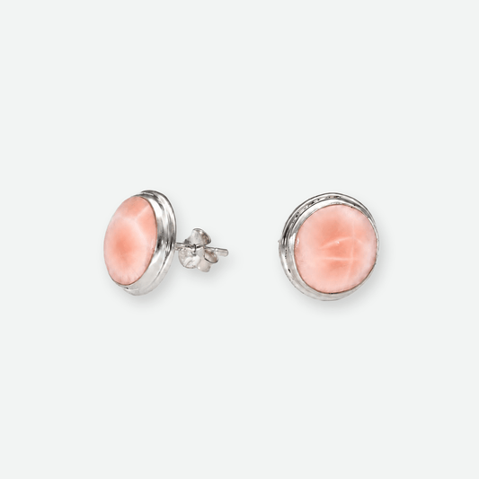 Pinker Larimar Ohrstecker - BLG Beautiful Life