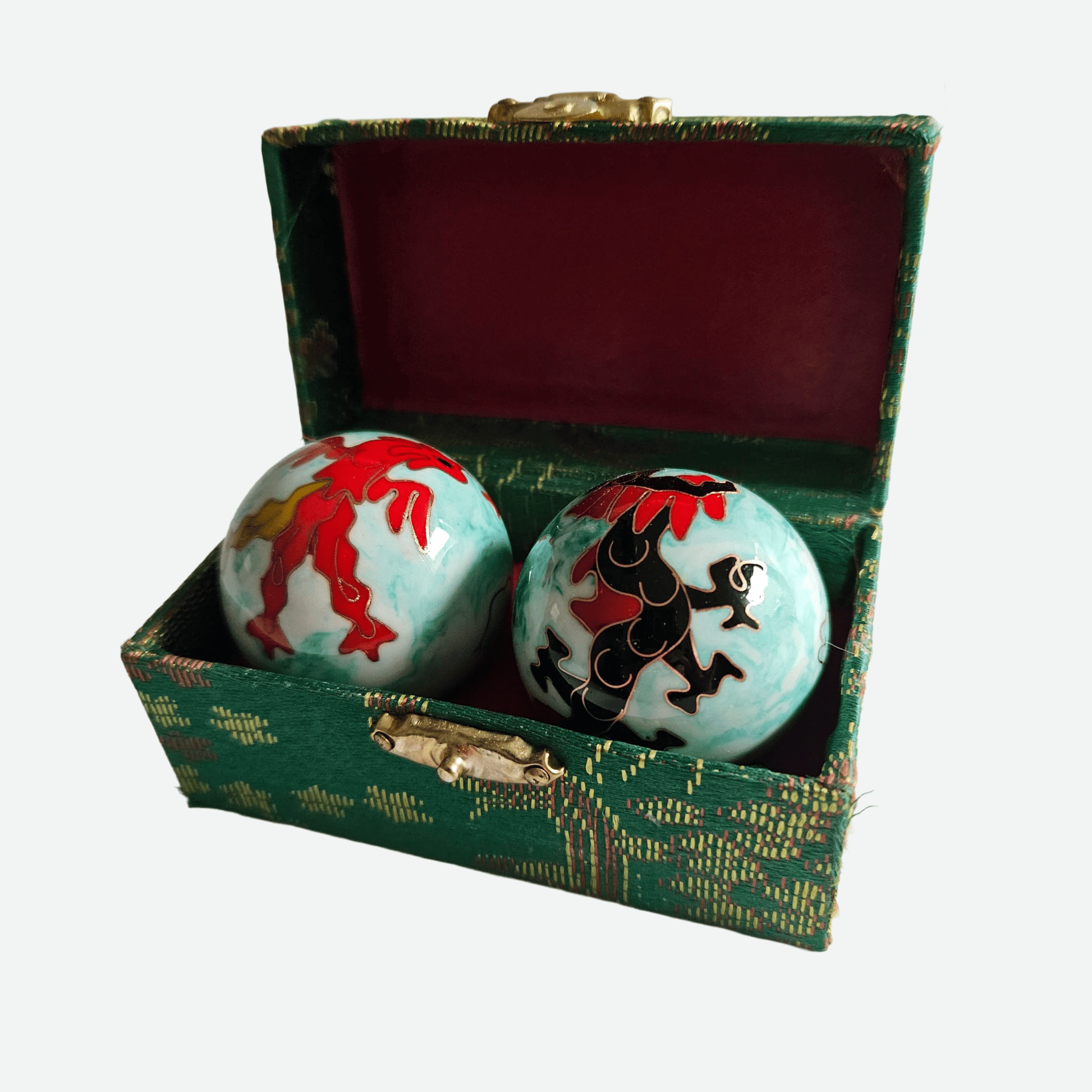 Qi Gong Kugeln Drache & Phönix – im Geschenkkästchen - BLG Beautiful Life